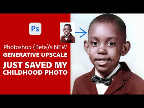 Photoshop’s (Beta) New Generative Upscale Just Saved My Childhood Photo!