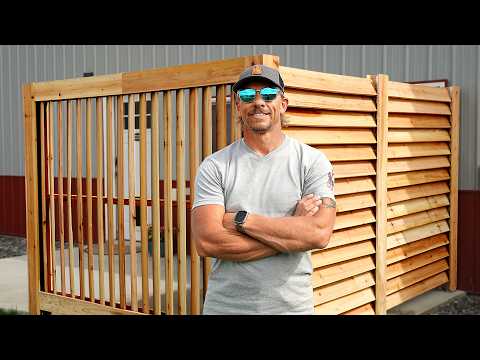 This Fence Design Is Anything But Boring (Easy Louvered Fence)