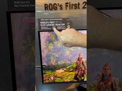 Insane 27" 240hz 4K OLED Gaming Monitor by ASUS - First look CES 2025!