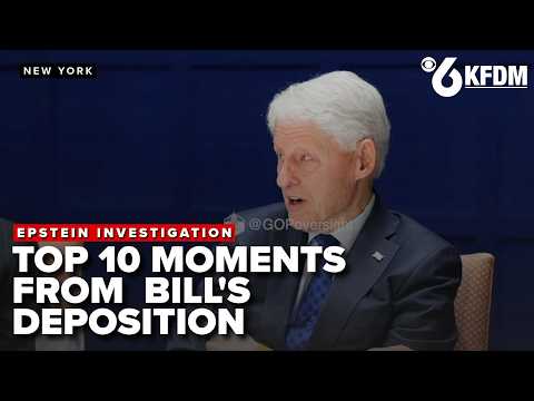 10 MOMENTS you can't miss from Bill Clinton's EPSTEIN DEPOSITION