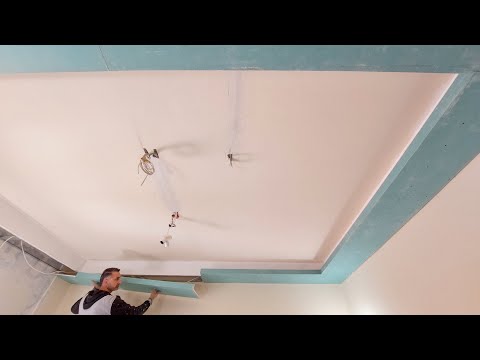 The easiest way to make a beautiful and simple gypsum board decoration