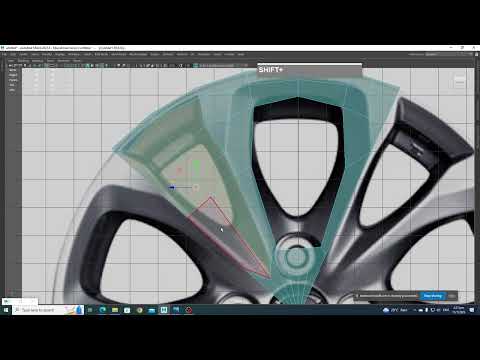 Maya Alloy Wheel Hub modeling - Another approach