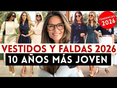 🔴¡CÓMO PARECER 10 AÑOS MÁS JOVEN CON FALDAS Y VESTIDOS 2026! MUJER 40, 50, 60, 70+ AÑOS | Mia Moda