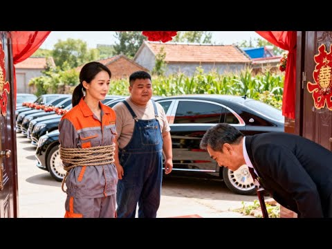 40歲清潔工含辛茹苦把姪子撫養長大，沒成想他竟為了10萬塊把她賣給傻子，下一秒一排豪車停在門口，管家叫了一聲大小姐，所有人都震驚了