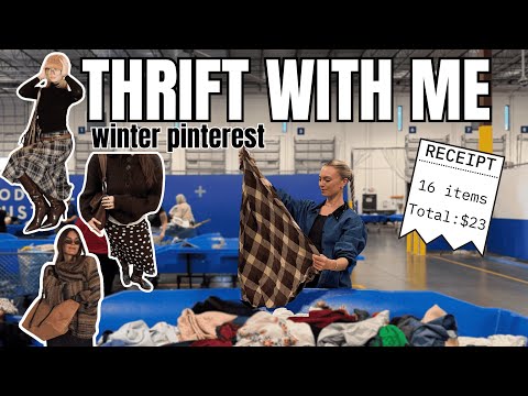 Thrift With Me at the Goodwill Outlet | Pinterest Winter Outfits Under $25 + Try On Haul