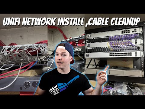 On site Ubiquiti Installation and cable cleanup