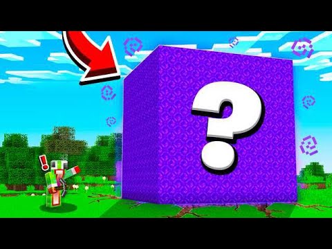 FINDING A MYSTERY MINECRAFT CUBE.. WHAT'S INSIDE!?
