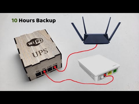 How To Make Mini UPS For WiFi Router Auto Switching || DIY Mini UPS 5v 9v 12v