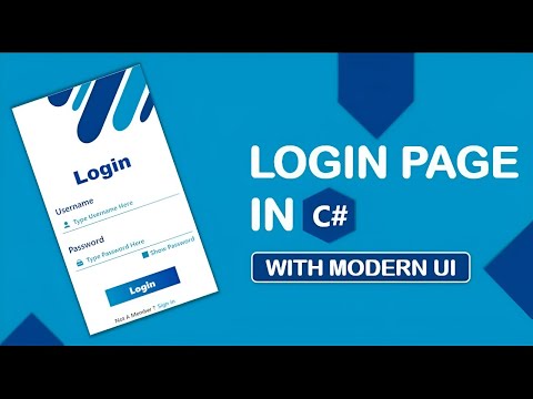 How To Create  Login Form in C# Windows Forms| Visual Studio 2022 + Source Code