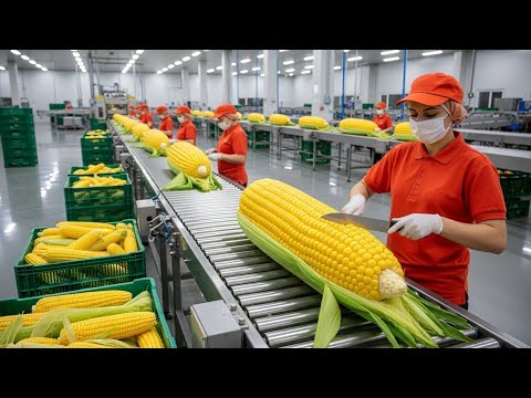 How Popcorn Is Mass Produced Inside a Factory: From corn on the cob to crispy popcorn (Full Process)