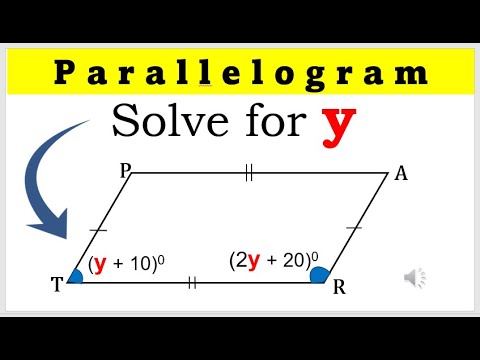 [Tagalog] Solve for y in parallelogram #math9 #parallelogram #solvefory #solvingparallelogram