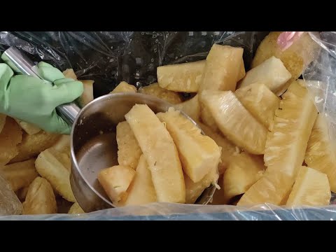 Pineapple Smoothie Making,Tapioca Pearls Making /手工鳳梨冰沙,珍珠製作-Taiwan Street Food