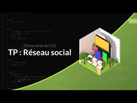 Découverte du CSS (19/31) : TP : Réseau social