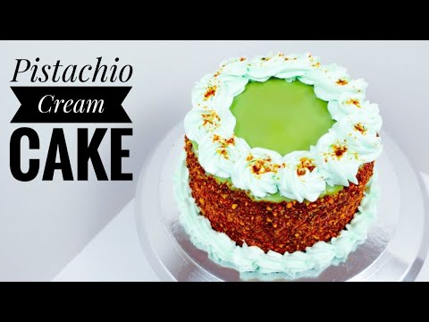 Delicious Pistachio Cream Cake | Pistachio Cake Recipe | Bake and Toss