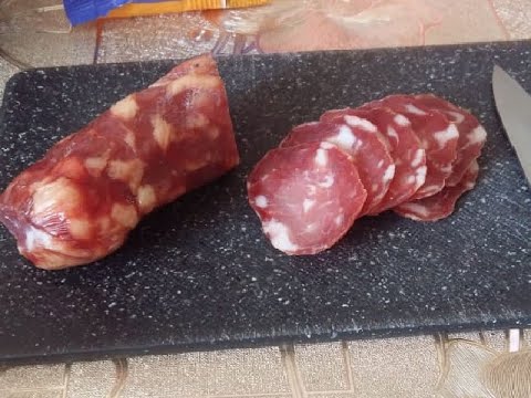 Dry-cured sausage at home in 20 days.