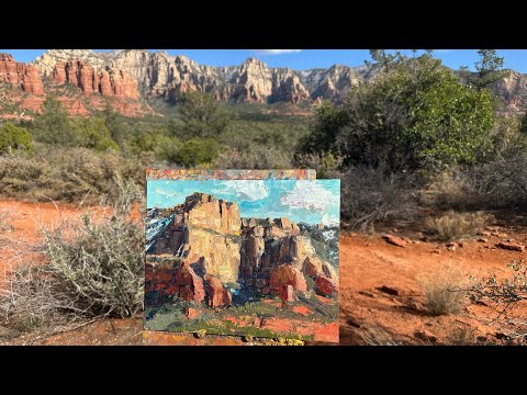 Munds Mountain Plein Air | Palette Knife and Value Finding