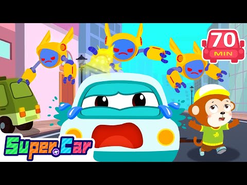 UFO Enemies Showdown!🛸Super Cars Unite | Rescue Car, Kids Cartoons - SuperCar