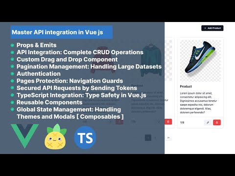Master API integration in Vue.js | Vue 3 and Typescript Course | Vue Course 2024