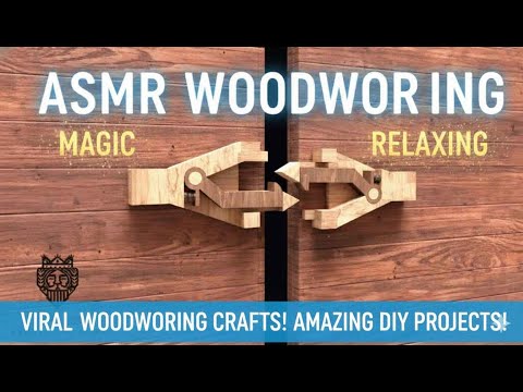 Clever Wooden Door Latches #shorts #woodworking #diy #asmr