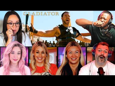 TOP MAXIMUS "ARE YOU NOT ENTERTAINED?" REACTIONS! *GLADIATOR (2000)* MOVIE REACTION MASHUP
