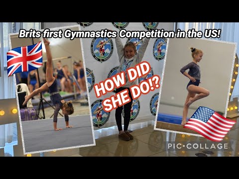 I Can’t Believe This! 😲 Brit’s First Gymnastics Competition in the US 🇬🇧➡️🇺🇸