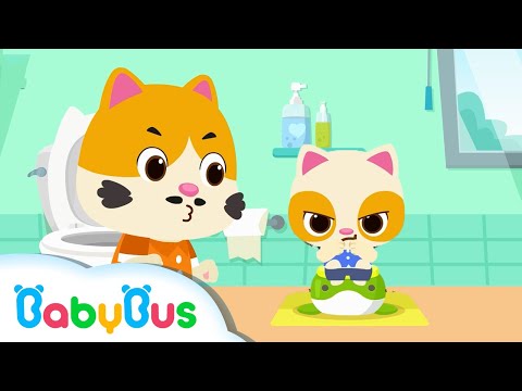 Пойдём в туалет🚽 | Детские песни коллекция | Коллекция рифм в России | Котик Тими | BabyBus