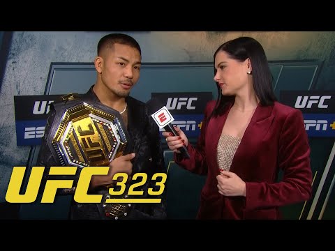 Joshua Van reacts to winning title after Alexandre Pantoja’s injury at UFC 323 | ESPN MMA