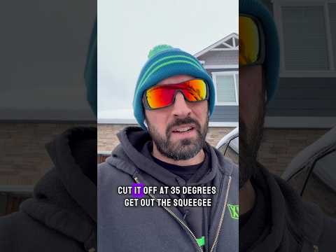 How cold is to cold to use a water fed pole for window cleaning?!? #winter #xero #purewater