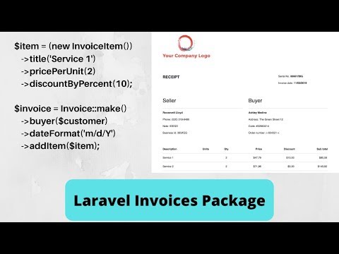 Our NEW Package! Laravel Invoices - Generate PDF Flexibly