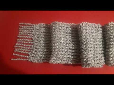 A lightweight, warm crochet scarf for beginners.