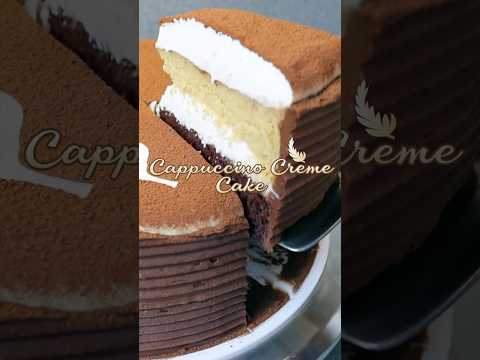 Cappuccino Crème Cake. Recipe on our channel! #cappuccinocremecake #cookingwithkurt #bakingtime
