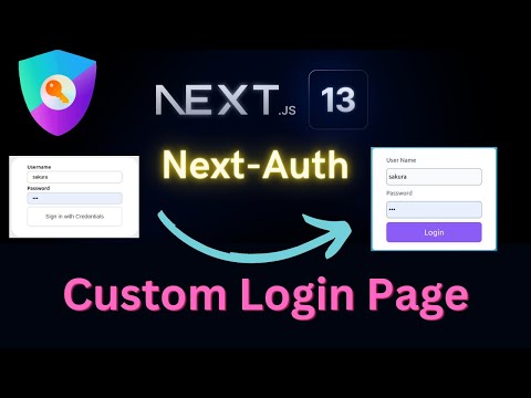 Custom Login Page in Next-Auth and Next.js 13 Authentication : Complete Step-by-Step Tutorial