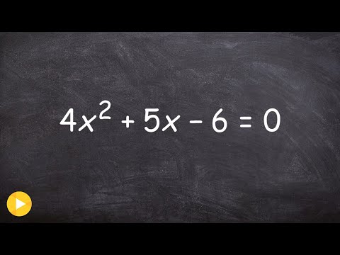 Solving a quadratic by factoring using box method a is larger than one