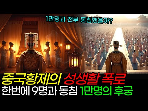 매일 밤 9대 1 합방, 녹용·인삼·수은까지 섭취? 쾌락에 중독된 중국 황제들의 사생활과 비참한 최후 전격 해부. 4만 명 궁녀, 1만 명 후궁… 황제는 어떻게 관리