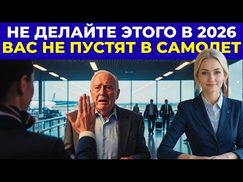 Новые правила аэропортов 2026 для тех, кому за 60 | НЕ ЛЕТАЙТЕ, ПОКА НЕ ПОСМОТРИТЕ!