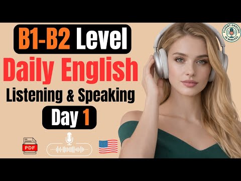 Think in English Naturally | Calm B1–B2 Listening & Speaking Practice : Day 1