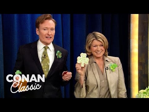 Martha Stewart Teaches Conan How to Cook An Irish Meal | Late Night with Conan O’Brien
