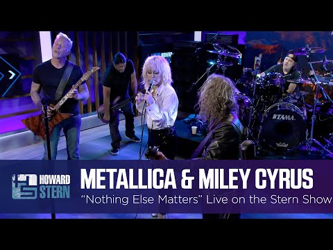 Miley Cyrus and Metallica “Nothing Else Matters” Live on the Stern Show