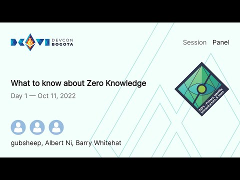 What to know about Zero Knowledge | Devcon Bogotá