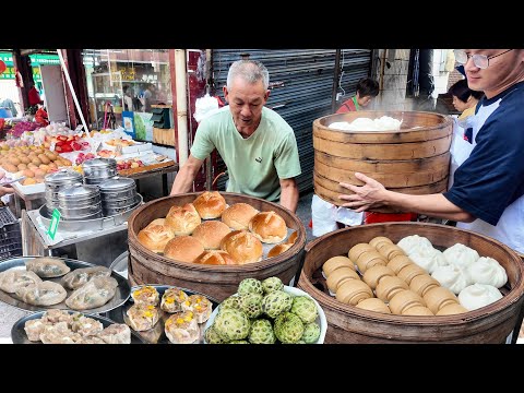 廣東臺山小鎮早市，令人驚喜的在地早餐體驗，讓人動容的手工竹編日常，最真實的僑鄉市井生活#臺山#早市#臺山美食
