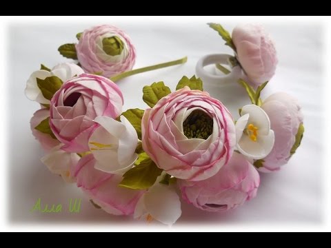 😍 НЕВЕРОЯТНО КРАСИВО и ПРОСТО /Самая ПРОДАВАЕМАЯ модель ободка / Цветами из Фоамирана