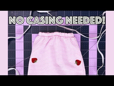 How To Sew An Elastic Waistband Without Casing!