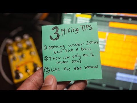 3 Mixing Tips for Workflow in the Studio // Mixing and Mastering a Track quickly
