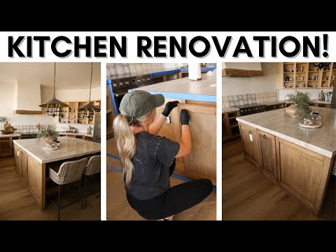 RENOVATING OUR KITCHEN || STAINING MAPLE CABINETS || TIMELESS KITCHEN DESIGN IDEAS | RENOVATION VLOG