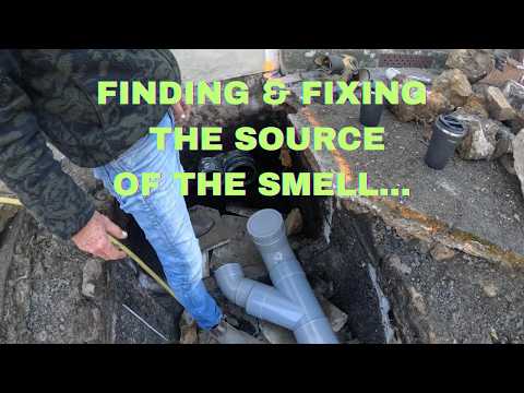 Finding & Fixing the Source of the Smell #restoration #diy #renovation #plumbing #france