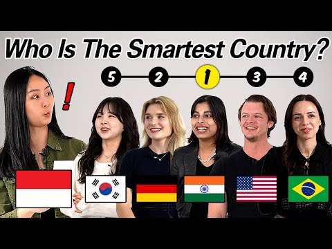 Who Is The Smartest Country? l India, Brazil, Germany, USA, Korea