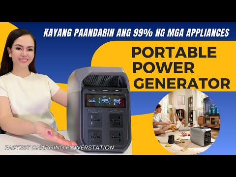 PORTABLE GENERATOR NA PWEDE SA HALOS LAHAT NG APPLIANCES!/EcoFlow Delta 3/Pwede ding Solar charging