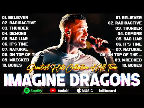 Imagine Dragons Best Songs Playlist || Greatest Hits Full Album 2025🔥 Believer, Thunder, Radioactive