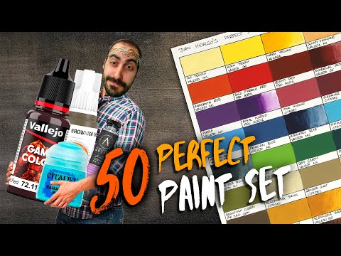 Making my PERFECT 50 Paint Set