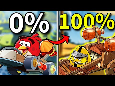 I 100%'d Angry Birds Go, It Took PATIENCE...
